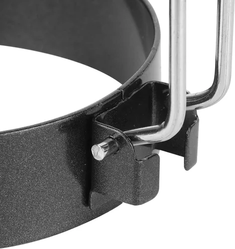 Vista 9 de 2 Pcs Stainless Steel Egg Rings for Frying,Round Egg Ring Non Stick Fried Eggs Mold Shaper Frying Egg Pancake Mold Ring with Silicone Handle for