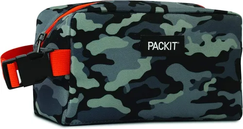 Vista 7 de PackIt Lonchera clásica congelable, camuflaje azul y caja de aperitivos congelable, camuflaje carbón