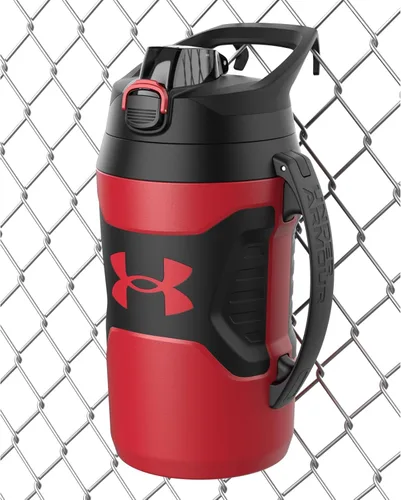 Vista 27 de Under Armour - Botella de agua de medio galón con aislamiento, 64 onzas con asa, jarra deportiva, gancho para cerca, resistente a fugas