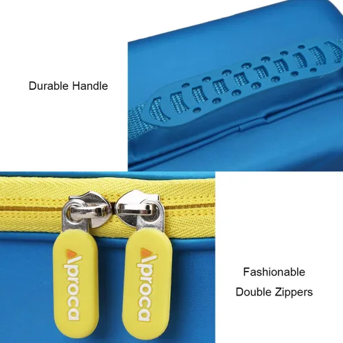 Vista 5 de Aproca Funda compatible con el juego de letras magnéticas Leapfrog Fridge Phonics, bolsa de almacenamiento portátil para accesorios, cremallera