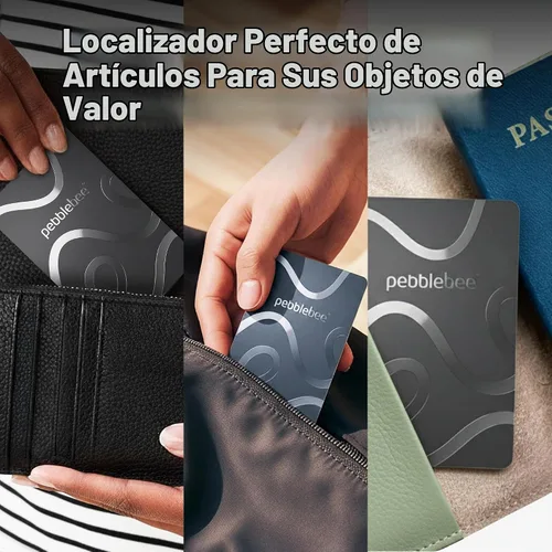 Vista 4 de Pebblebee Card 5, rastreador de billetera Bluetooth Alt to Air Tag