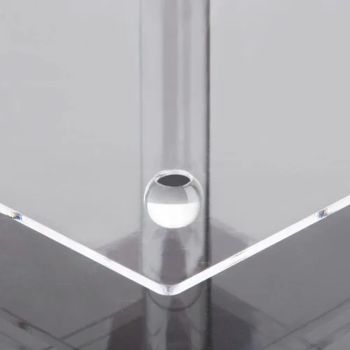 Vista 4 de Clay Tonic Soporte Premium de Vidrio Acrílico Cuadrado de 4 Niveles para Cupcakes-Soporte para Pasteles-Soporte para Cupcakes-Soporte