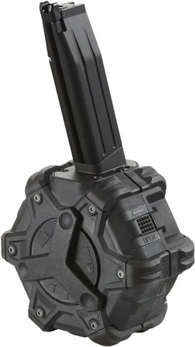 GoldenBall WE-Tech 350 Ronda Airsoft Drum Magazine para Hi-Capa 5.1 Gas Blowback Airsoft Pistolas - (negro)