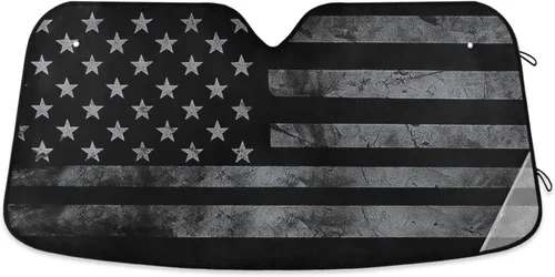 Vista 8 de Parasol para parabrisas de automóvil para mujer, ojos azules con gafas, visera solar para rayos UV y protección solar contra el calor solar, bloquea