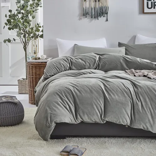 Vista 204 de CLOTHKNOW Juego de edredón de 3 piezas a cuadros color beige óxido, tamaño Full, juego de ropa de cama de cuadros edredón terracota con 2 fundas