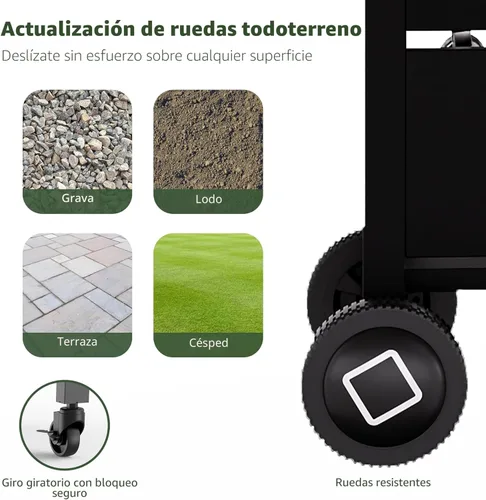 Vista 8 de Brand-Man - Combo de parrilla de 6 quemadores, parrilla de gas propano versátil 2 en 1 con tapas dobles de acero inoxidable, combo de barbacoa