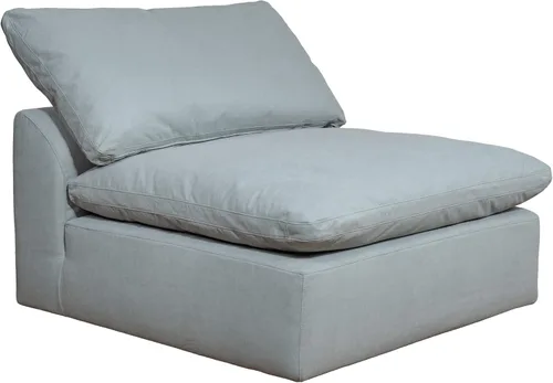 Vista 6 de Sunset Trading Contemporary Puff Collection - 5 piezas de tela de alto rendimiento, lavable, resistente al agua, a prueba de manchas, sofá modular