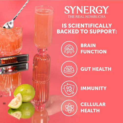 Vista 10 de Synergy The Real Kombucha, Diosa de la guayaba - 48oz