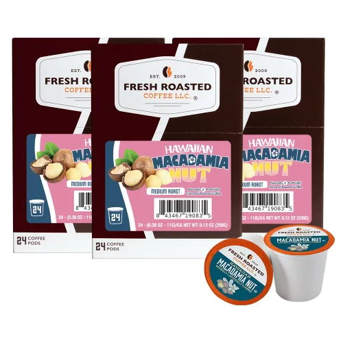 Vista 155 de Fresh Roasted Coffee, Blackbeard's Revenge, tueste medio, 24 cápsulas para cafeteras K-Cup