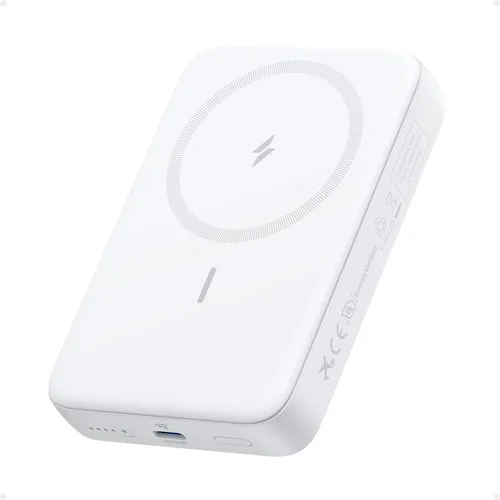 Anker Zolo - Banco de energía magnético, cargador portátil inalámbrico compacto de 10,000 mAh con carga rápida máxima de 30 W, batería agradable al