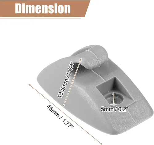 Vista 7 de X AUTOHAUX 2 unids parasol soporte clip retenedor para Volkswagen Golf Jetta Scirocco MK1 MK2 191857559 soporte de visera solar soporte plástico