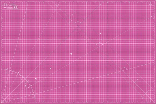 Vista 8 de Estera de Corte Elan A4 Rosa y Morada, Estera de Corte Autorreparable A4 9x12 Pulgadas, Tabla de Corte de Manualidades Rosa de 5 Capas, Tabla