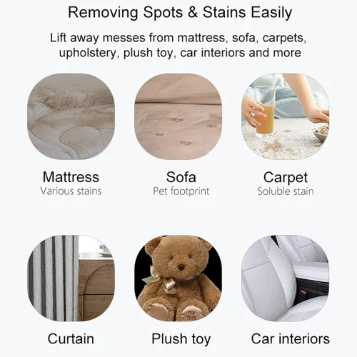 Vista 4 de Máquina de limpieza comercial de alfombras, 1000 W, 110 V, 40 L/11 galón, profesional comercial 3 en 1, limpiador de cepillos de piso, extractor