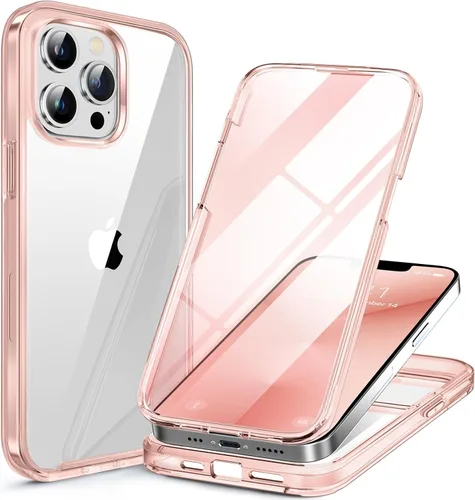 Vista 23 de Miracase Glass Series - Funda para iPhone 11 de 6.1 pulgadas, funda resistente de cuerpo completo mejorado con protector de pantalla de vidrio Negro