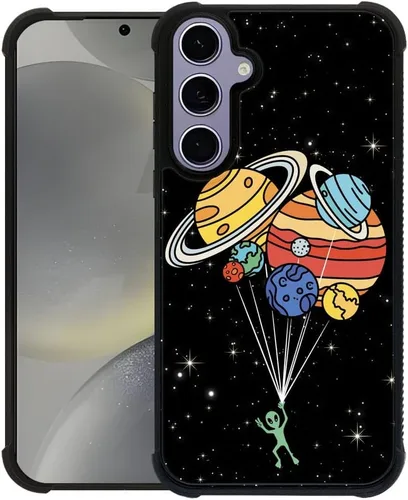 Vista 18 de Funda compatible con Samsung Galaxy Z Fold 2 5G, sistema solar de globo alienígena, diseño de patrón increíble, a prueba de golpes, antiarañazos