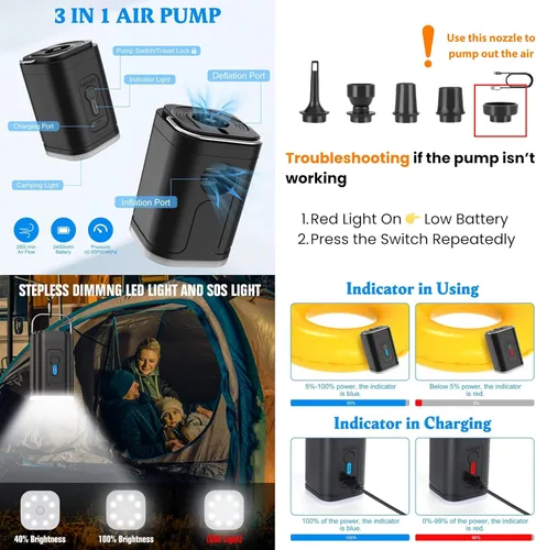 Vista 9 de Bolsas de vacío Megaback para viaje, bolsas de sellado al vacío reutilizables IP67 para ropa con bomba eléctrica, cubo de embalaje de sellado al