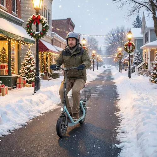 Vista 102 de Caroma Electric Scooter with Seat, Max 30 Miles Range&20MPH Speed, Peak 800/1200W Motor, Foldable Electric Scooter for Adults and Teens, Commuter E