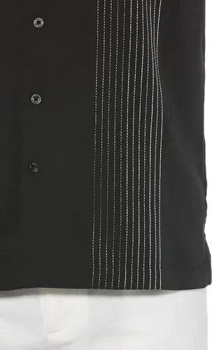 Vista 6 de Cubavera Camisa Dobby de manga corta con botones para hombre (talla S - 5X grande y alto)