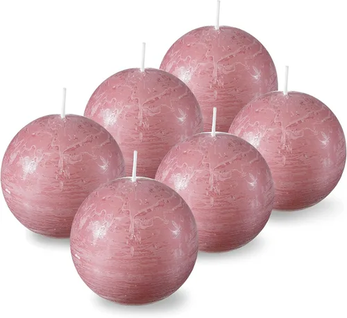 Vista 12 de SPAAS - Velas redondas blancas rústicas, velas de bola blanca de 3 pulgadas, uso como velas decorativas para bodas, celebraciones, vacaciones