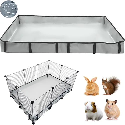 Vista 16 de DZWLKJ Forro de jaula de conejillo de indias, base impermeable y lavable, 28 x 56 pulgadas, adecuado para conejos, chinchillas, erizos, hurones