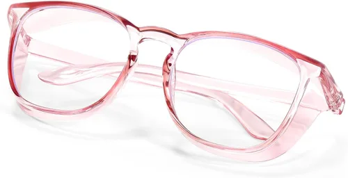 Vista 17 de LASMEX Elegantes gafas de seguridad para mujeres y niñas, gafas anti-vaho, gafas protectoras, gafas transparentes