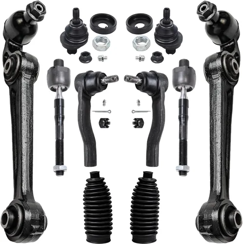 Vista 97 de Detroit Axle - Kit de suspensión delantera de 10 piezas para Chevrolet Trailblazer GMC Envoy 2004-2007 2005 2006 Soportes de brazo de control