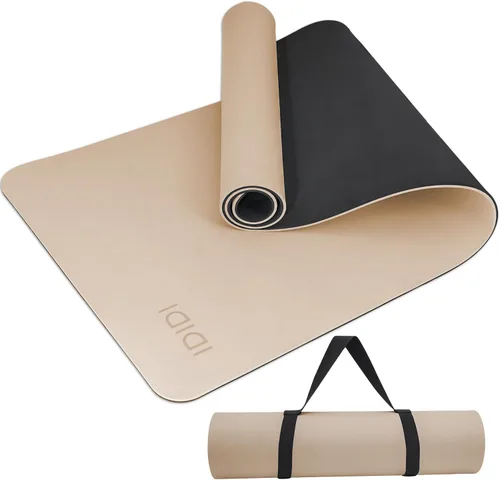 Yoga Mat with Strap,Non-Skid Workout Mat,8mm Thick Yoga Mat,POE Yoga Mats for Women Men Kids,Exercise Mat with Easy-Cinch,72"x24"x0.32”