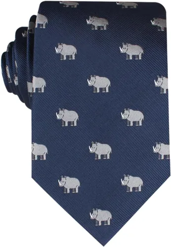 OTAA Corbatas casuales para hombres – Corbata perfecta para padrinos de boda, lazos de boda u ocasiones formales Rino africano