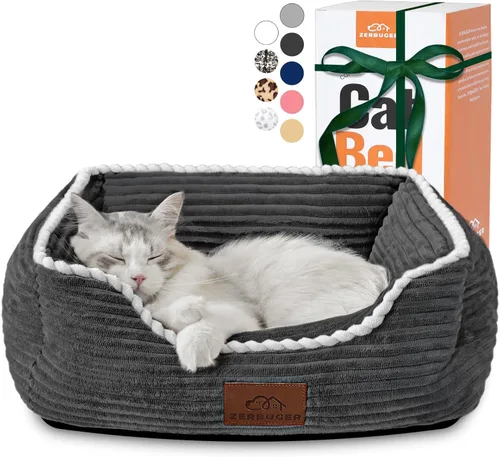 Vista 29 de Cama rectangular para perros y gatos, para mascotas, regalo para cachorros y gatitos, lavable a máquina, sofá mullido para interiores y exteriores