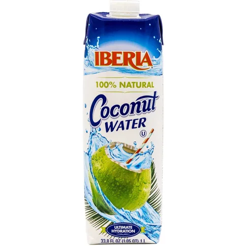 Vista 6 de Iberia Agua de coco 100% natural, 11.1 onzas (paquete de 4)