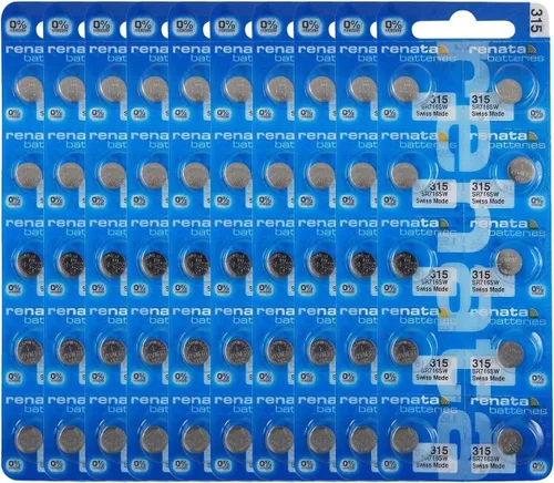 Vista 12 de Renata 315 SR716SW Baterías – 1.55 V Óxido de Plata 315 Batería de reloj (2 unidades)