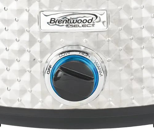 Vista 6 de Brentwood Seleccione olla de cocción lenta de 7 cuartos en plata plateado