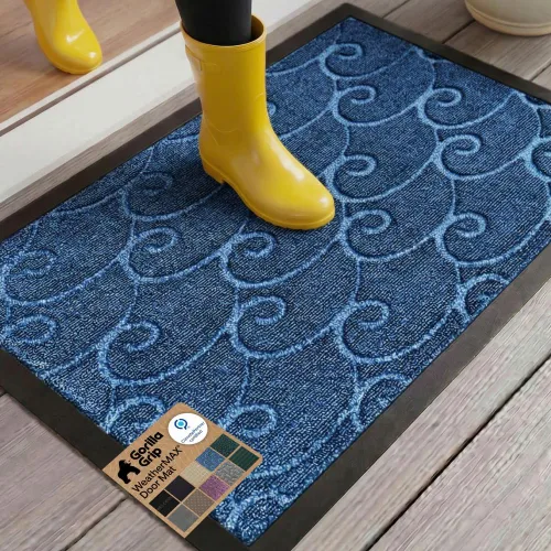 Vista 51 de Gorilla Grip - Tapete WeatherMax todo terreno 100% impermeable, caucho natural, resistente a manchas y decoloración, interior y exterior, fácil