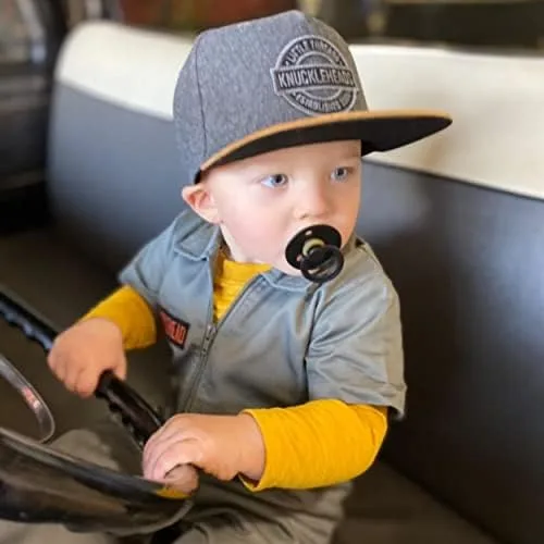 Vista 4 de Born to Love - Gorra de béisbol para niño y bebé con visera, en color blanco y azul