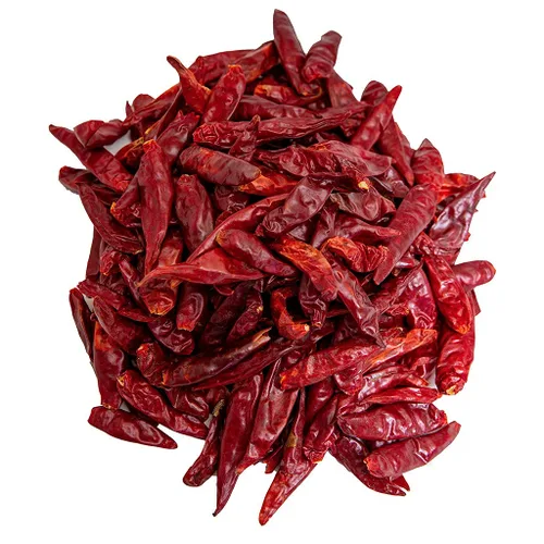 Vista 2 de Pimientos de chile enteros secos japoneses de 1 libra, pimiento rojo japonés, cápsulas de chile Seco para auténtica comida mexicana, bolsa