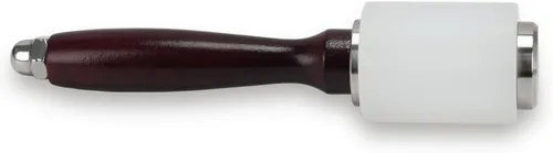 Vista 6 de Martillo de tallado de cuero, mazo con mango de madera, martillo de nailon para tallado en cuero, mazo de artesanía en cuero, mango de madera