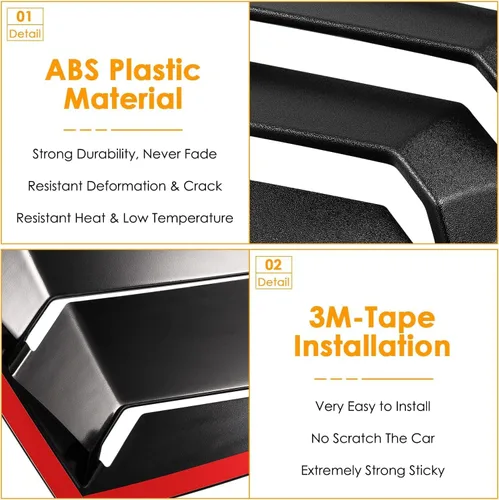Vista 5 de Cubiertas para parabrisas trasero y lateral para Dodge Challenger 2008 2009 2010 2012 2013 2014 2015 2016 2017 2018 2019 2020 2021 2022 2023