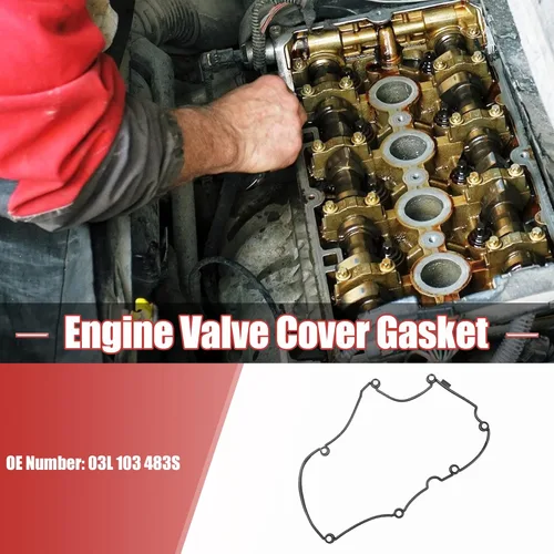 Vista 2 de X AUTOHAUX 03L 103 483S Junta de tapa de válvula de motor para Volkswagen Jetta 2009-2014 para Volkswagen Golf 2010-2014 para Volkswagen Beetle