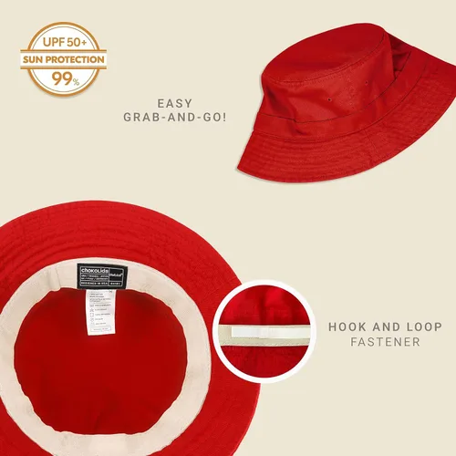 Vista 2 de CHOK.LIDS - Sombreros tipo cubo, estilo pescador, de algodón, unisex, de ala ancha, para el verano al aire libre, senderismo, playa, deportes