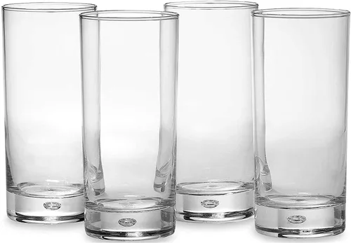 Vista 12 de Circleware 40170 Cosmo - Juego de 4 vasos altos de base pesada, vasos para bebidas de té helado, cristalería para agua, jugo, cerveza y decoración
