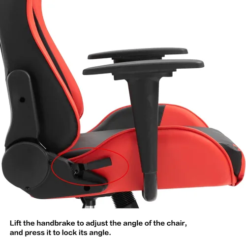 Vista 91 de Modern-Depo Black Virgo Zodiac - Silla de juegos con diseño ergonómico, giratorio y reclinable ajustable, capacidad de carga de 330 libras