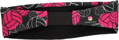 Vista 3 de MadSportsStuff Crazy Volleyball Headband with Volleyball Logos