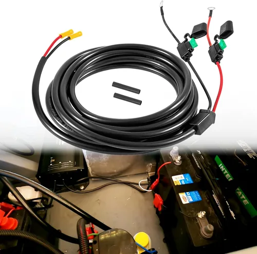 Repuesto para cable de extensión de cargador de batería Minn Kota MK-EC-15 - Cable de extensión de salida del cargador de batería de 15 pies, 1820089