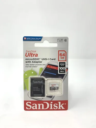 Vista 6 de Sandisk Tarjeta de Memoria Ultra Flash - 64 GB - MicroSDXC UHS-I (SDSQUNC-064G-AN6IA)
