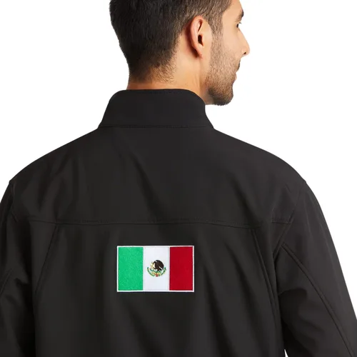 Vista 5 de Ariat Chaqueta Classic Team Softshell Mexico para hombre color negro
