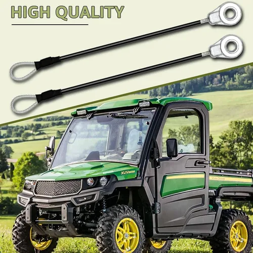Vista 6 de M159508 Cable de puerta trasera para vehículo utilitario John Deere Gators M TE TH TX XUV TH 6x4 HPX615E HPX815E XUV865R XUV825E (2 piezas)