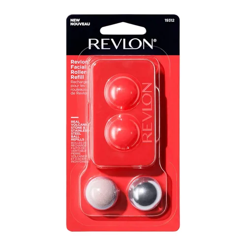 Vista 8 de Revlon Oil Absorbing & Cooling Facial Roller Refill Pack with Volcanic & Stainless Steel Stones in Storage Case, Eco-Friendly, Easy to Clean, 1 count