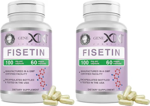 Vista 8 de Genex Formulas Fisetin 100mg Suplemento certificado NSF 60 Cap 2 meses