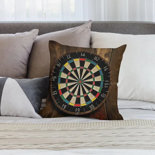Vista 7 de Plush Pillow Case Couch Cushion Pillowcases Soft Throw Pillow Covers Dart Board Back Pillowslip with Zipper for Modern Home Decor