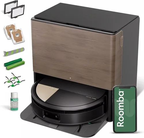 iRobot Roomba Max 705 Combo Robot Aspirador y Trapeador + Estación de Autolavado – Rodillo de Limpieza Autolimpiante Extensible, Funda de Trapeador